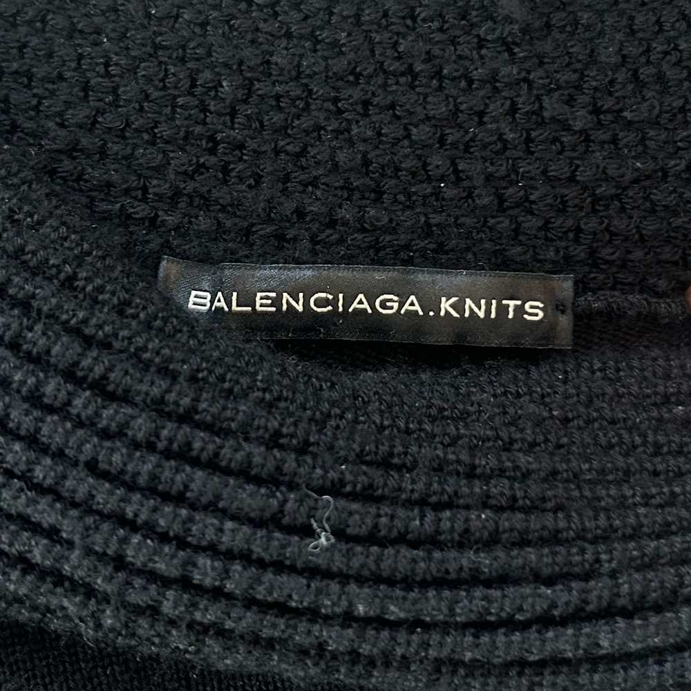 Vintage Balenciaga Black Cold Shoulder Sweater